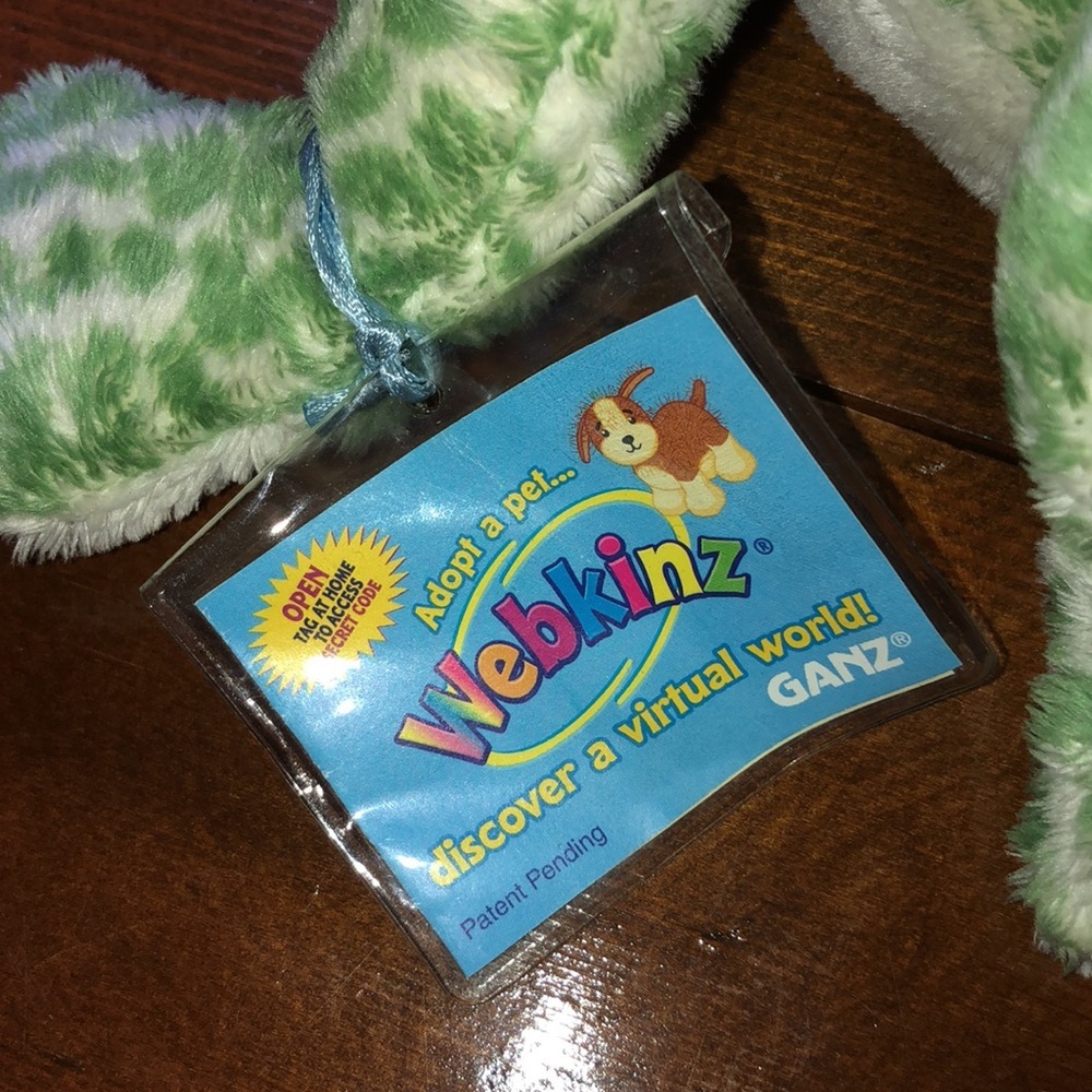 Ganz Webkinz Green Spotted Bullfrog Plush Stuffed Animal 7.5" with tag plushy - Picture 3 of 10